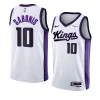 kings domantas sabonis white 2023 24association edition swingman jersey