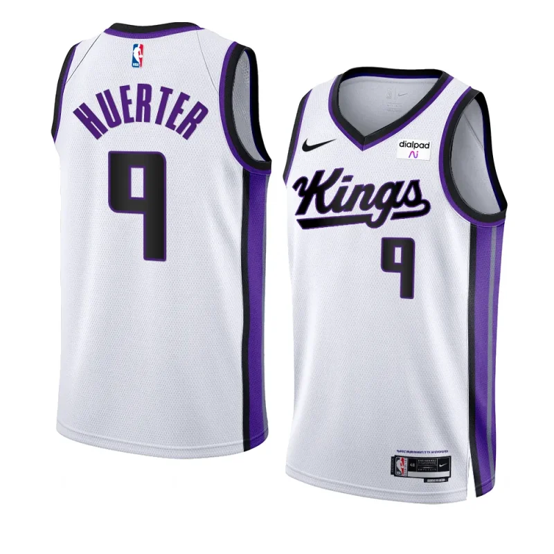 kings kevin huerter white 2023 24association edition swingman jersey