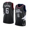 kobe brown la clippers statement edition black 2023 nba draft jersey