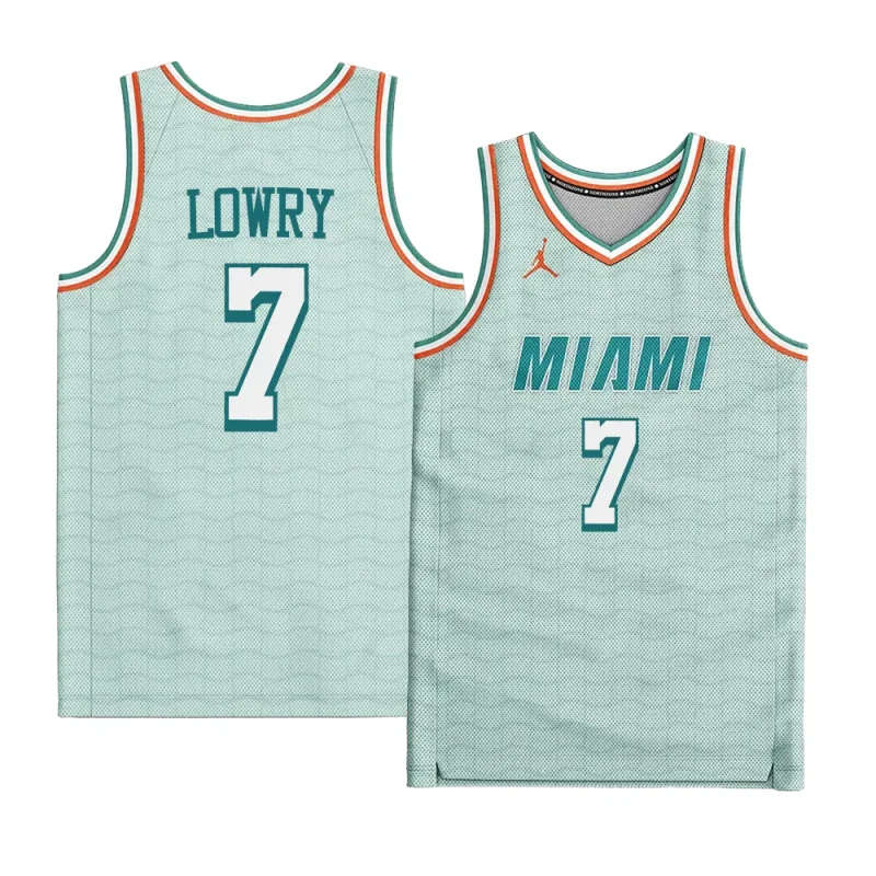 kyle lowry heat customized design greenjersey green