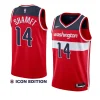 landry shamet wizardsjersey 2022 23icon edition redswingman