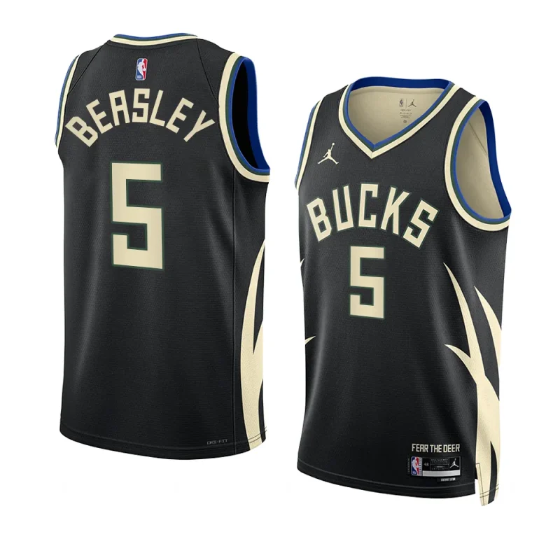 malik beasley bucksjersey 2022 2023statement edition greenswingman