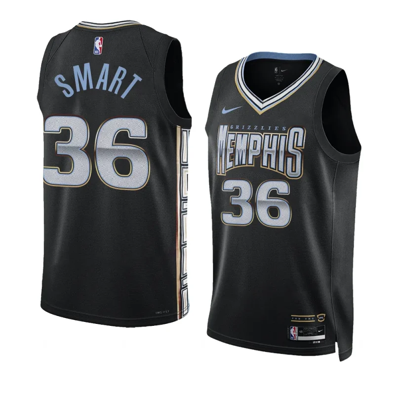 marcus smart grizzliesjersey 2022 2023city edition blackswingman