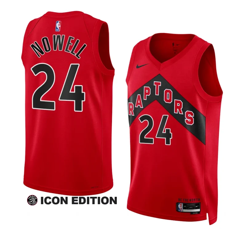 markquis nowell raptorsjersey 2022 2023icon edition redswingman