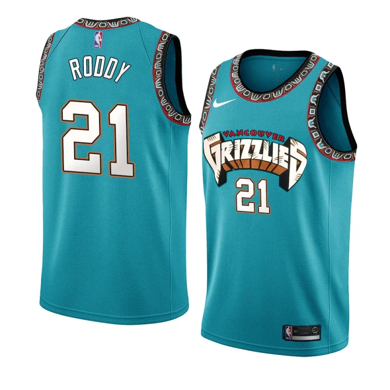 men david roddy teal hardwood classics grizzliesjersey