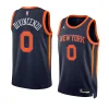 men donte divincenzo navy statement edition knicksjersey