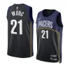 men isaiah wong black city edition pacersjersey