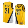 men isaiah wong yellow statement edition pacersjersey