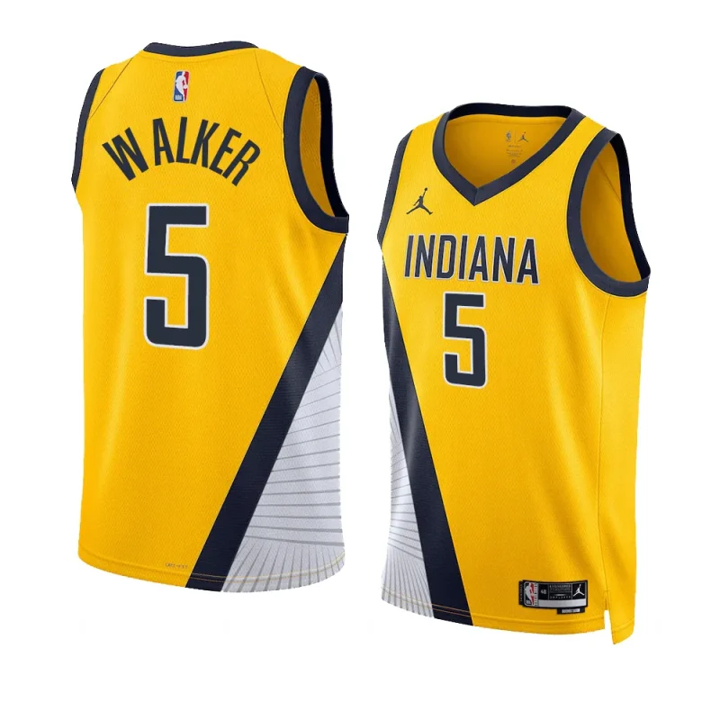 men jarace walker yellow statement edition pacersjersey