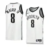 men lonnie walker iv white association edition netsjersey