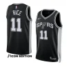 men sir'jabari rice black icon edition spursjersey