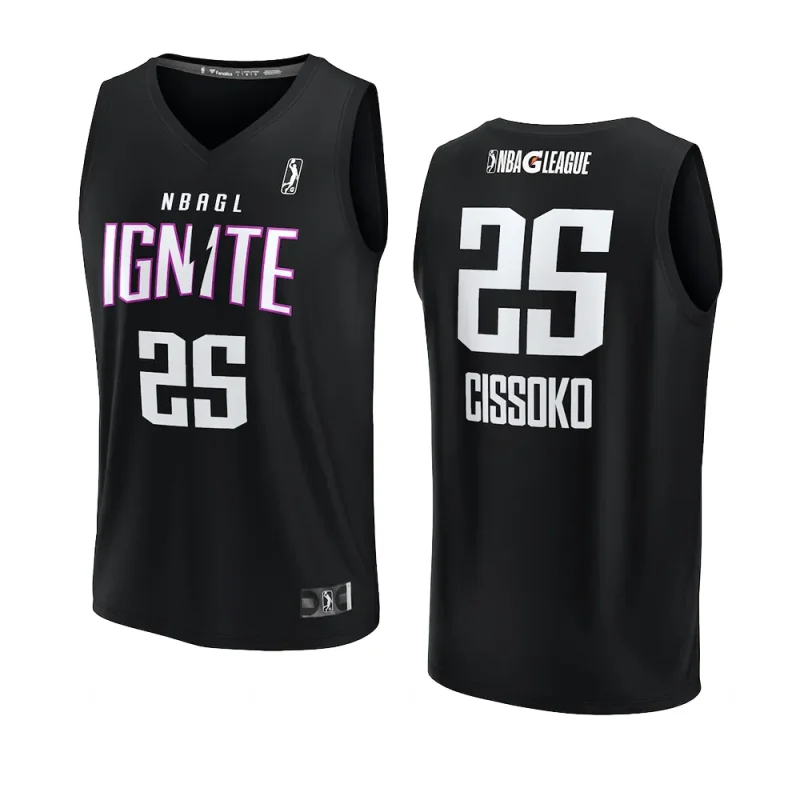 nba g league sidy cissoko black fast break replica player jersey