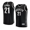 nets noah clowney black 2023 nba draft fastbreak replica jersey