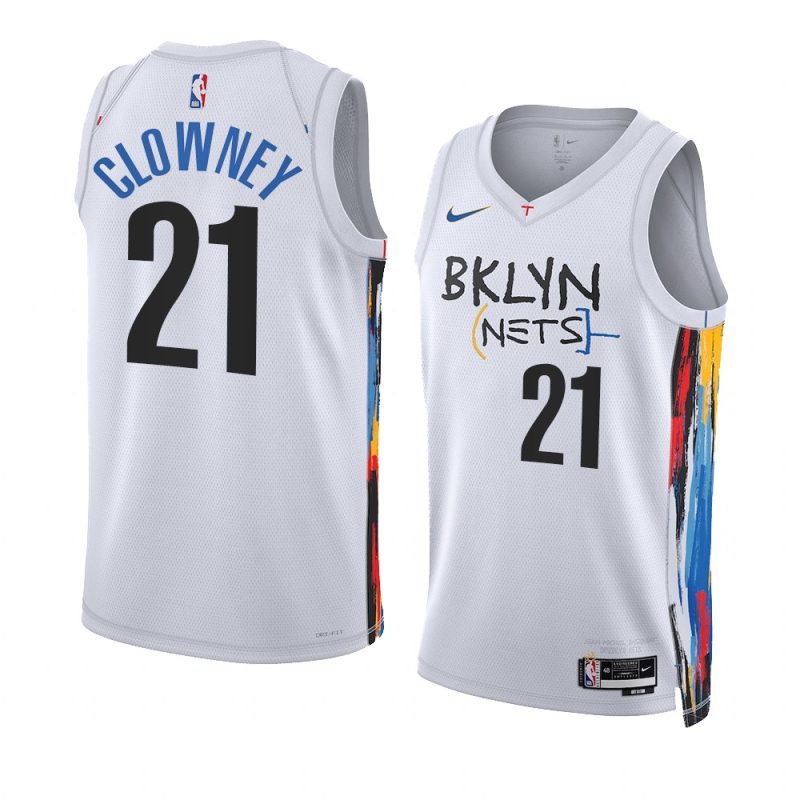 noah clowney nets city edition white 2023 nba draft jersey