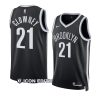 noah clowney nets icon edition black 2023 nba draft jersey