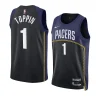 obi toppin pacersjersey 2022 2023city edition blackswingman