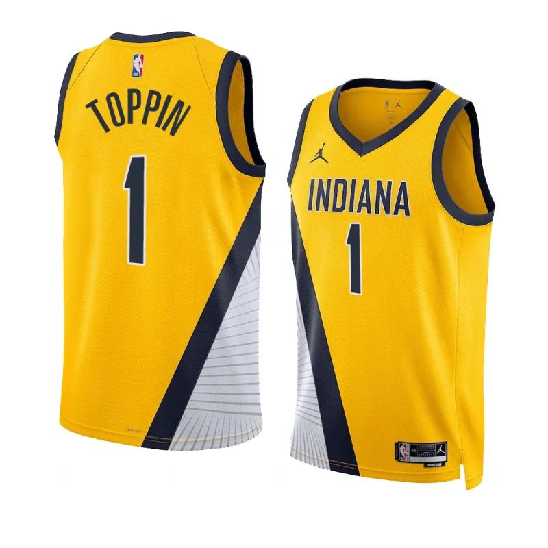 obi toppin pacersjersey 2022 2023statement edition yellowswingman