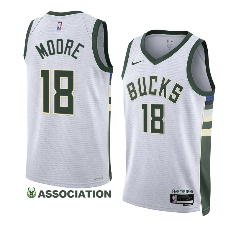 omari moore bucksjersey 2022 2023association edition whiteswingman