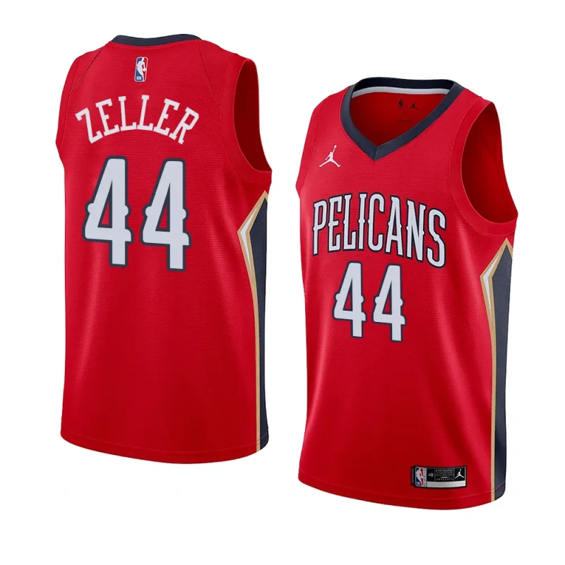 pelicans cody zeller red 2022 2023statement edition swingman jersey