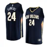 pelicans jordan hawkins navy 2023 nba draft fastbreak replica jersey