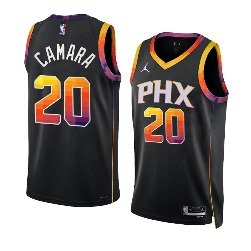 phoenix suns toumani camara black 2022 2023statement edition 2023 nba draft jersey