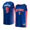 pistons ausar thompson royal 2023 nba draft fastbreak replica jersey