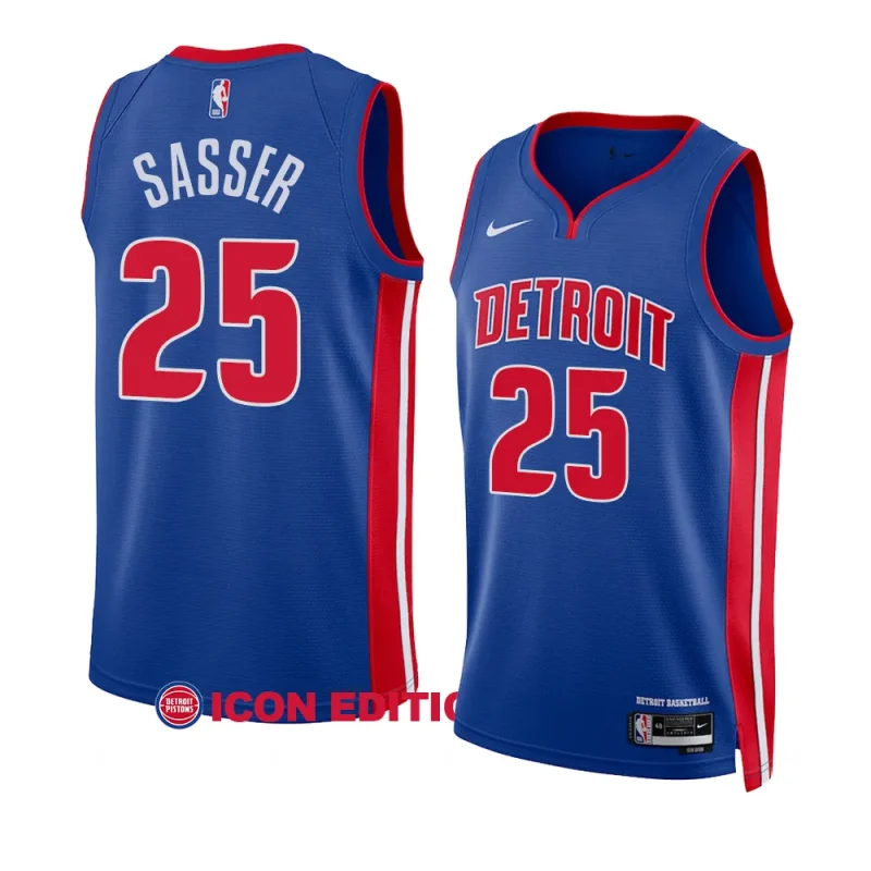 pistons marcus sasser blue 2022 2023icon edition 2023 nba draft jersey