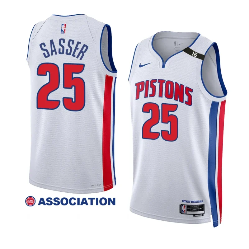 pistons marcus sasser white 2022 2023association edition 2023 nba draft jersey