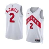 raptors jalen mcdaniels white 2022 2023association edition swingman jersey