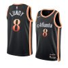 seth lundy hawks city edition black 2023 nba draft jersey