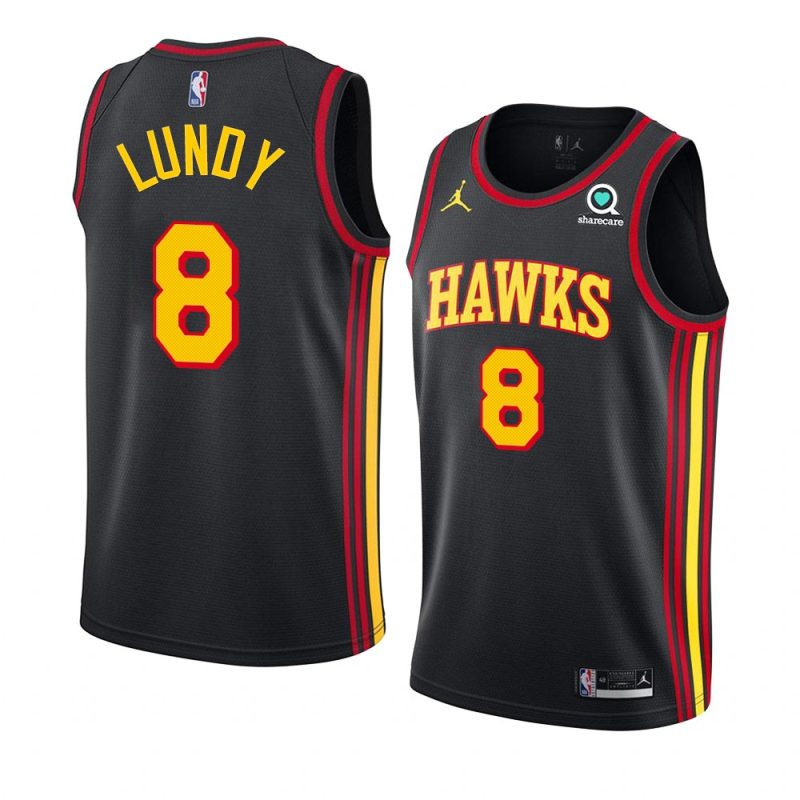 seth lundy hawks statement edition black 2023 nba draft jersey