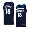 shake milton timberwolvesjersey 2022 2023icon edition navyswingman