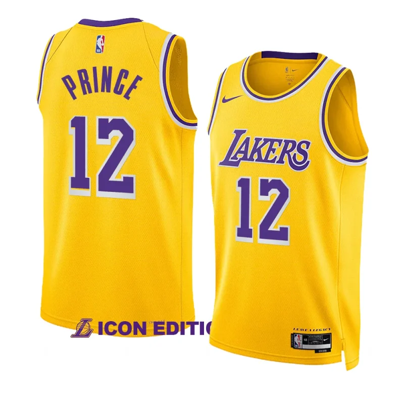 taurean prince men swingman jersey icon edition yellow