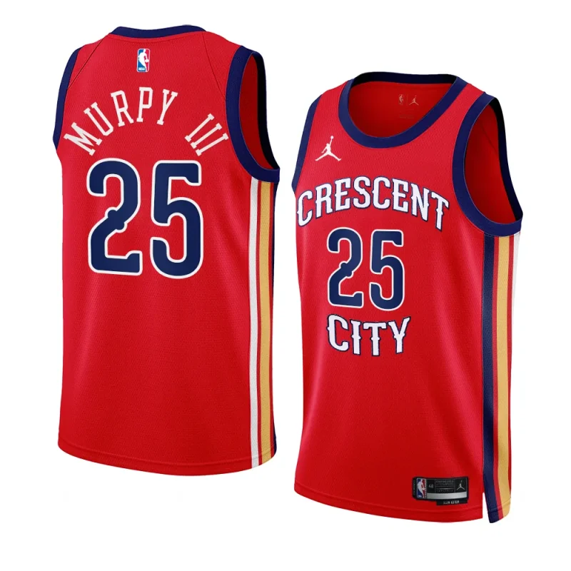 trey murphy iii pelicansjersey 2023 24statement edition redswingman