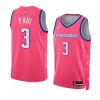 wizards chris paul pink 2022 23cherry blossom city swingman jersey