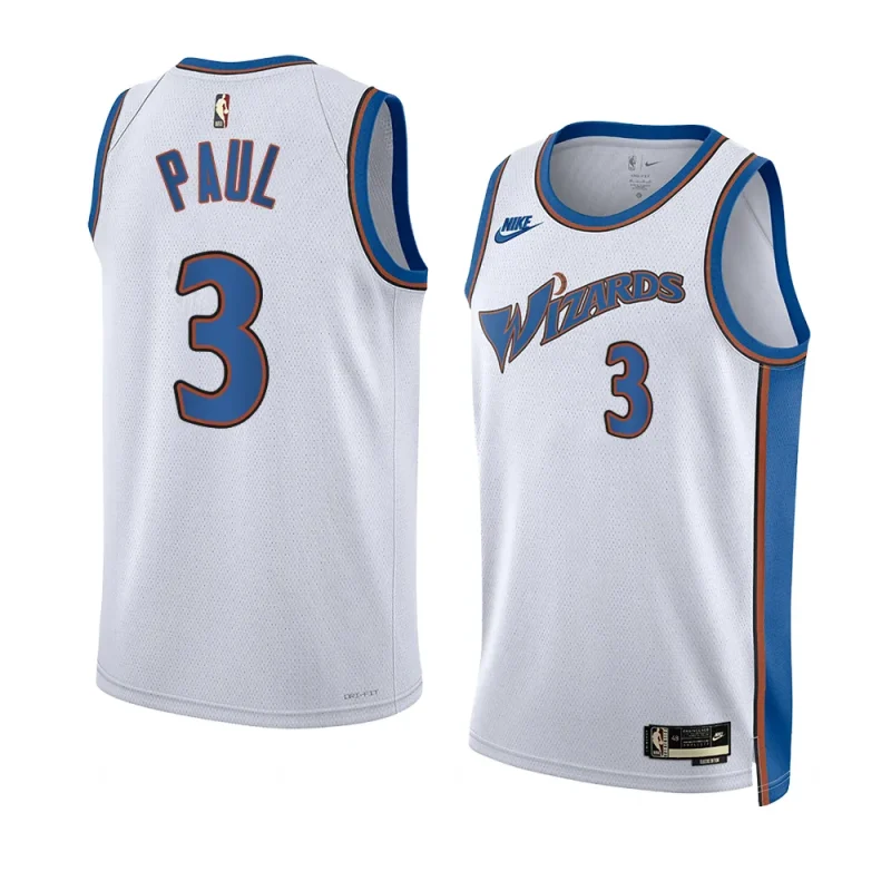 wizards chris paul white 2022 23classic edition swingman jersey