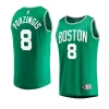 youth kristaps porzingis celtics green icon edition jersey