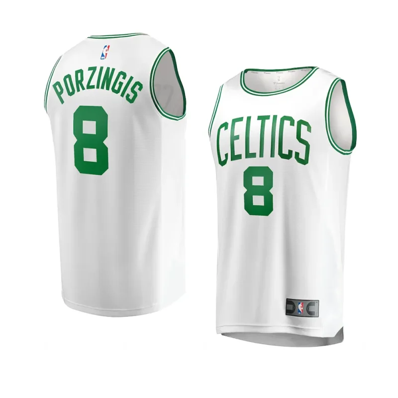 youth kristaps porzingis celtics white association edition jersey