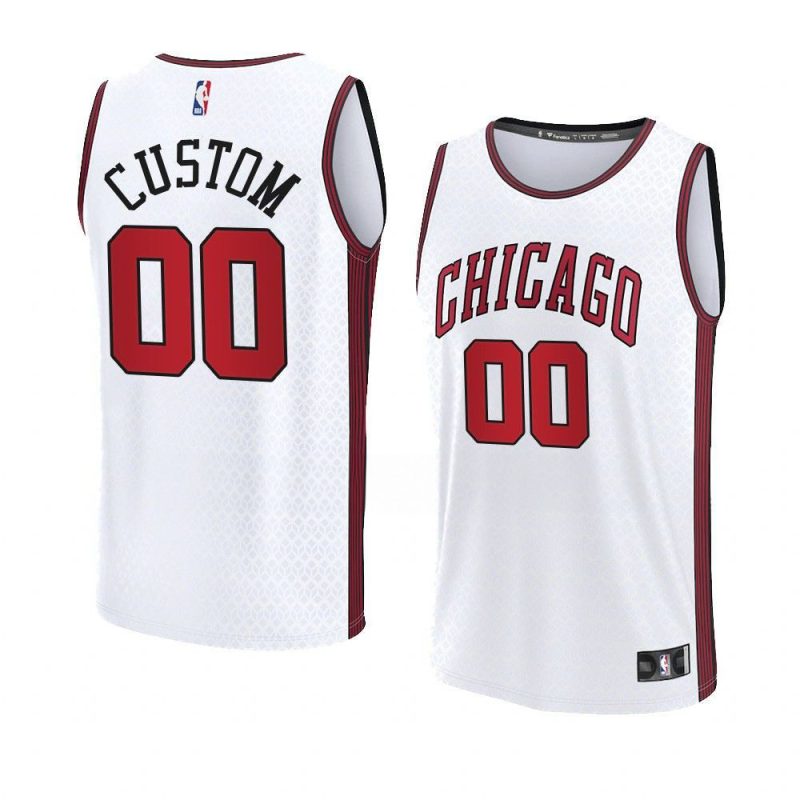 2022 23bulls custom white fastbreak city edition je