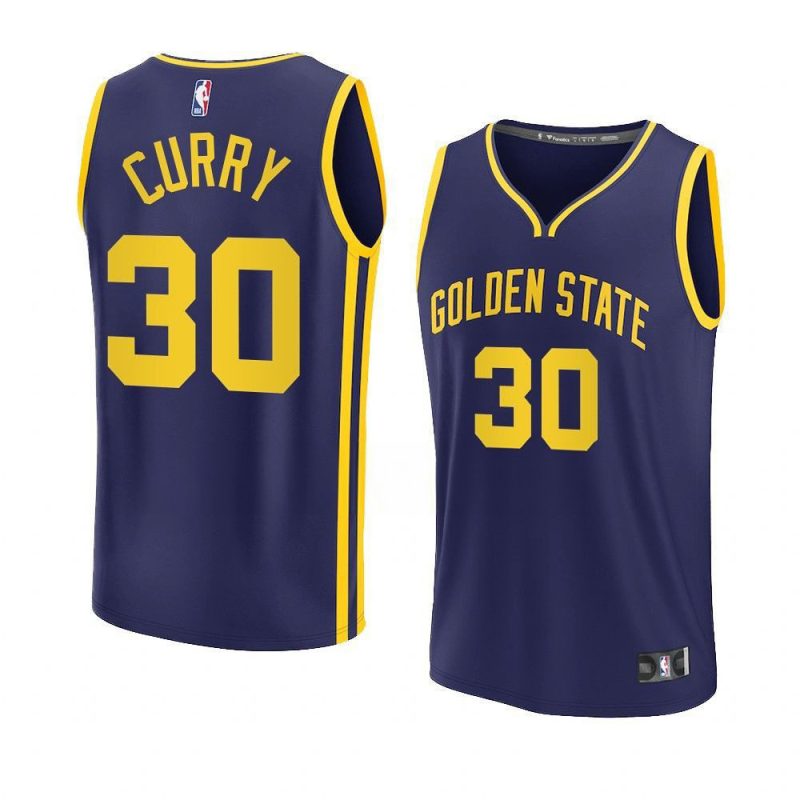 2022 23warriors stephen curry navy fast break repli