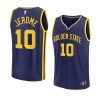 2022 23warriors ty jerome navy fast break replica y