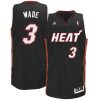 adidas Dwyane Wade Miami Heat Black Road Swingman y