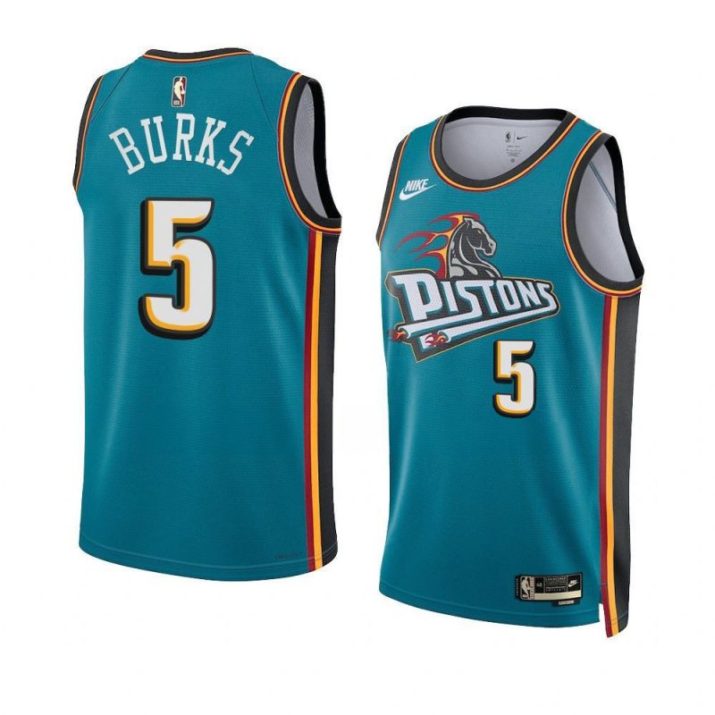 alec burks pistonsjersey 2022 23classic edition tealswingm