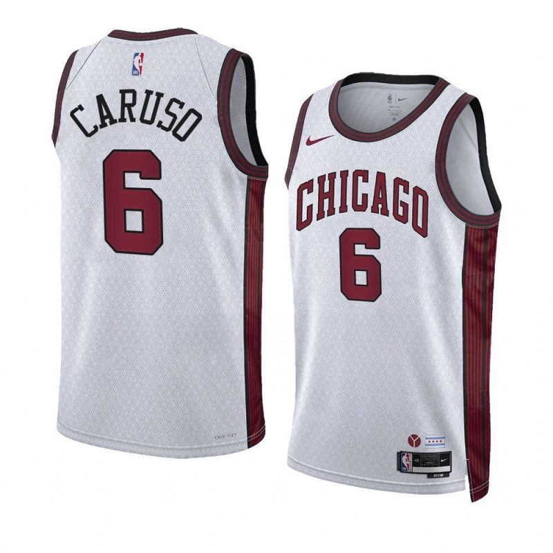 alex caruso bullsjersey 2022 23city edition whiteswingman