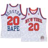 allan houston camo tanktop jersey 2022 bape white