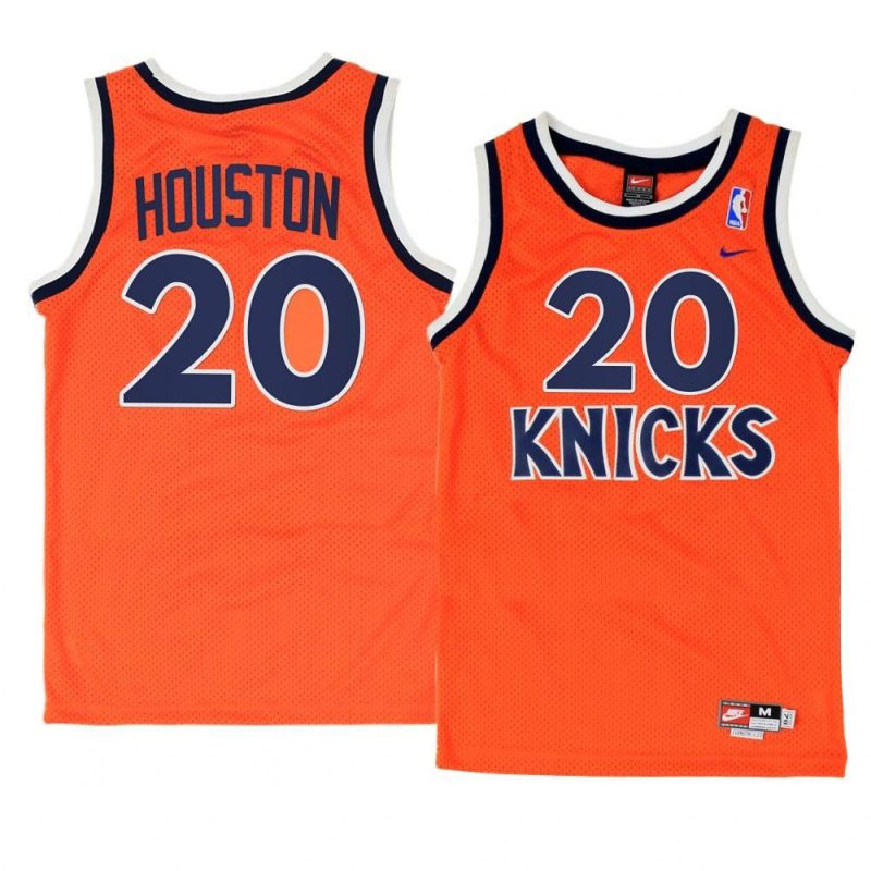 allan houston replica jersey throwback orange