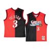 allen iverson hardwood classics 2000 01 jersey spli