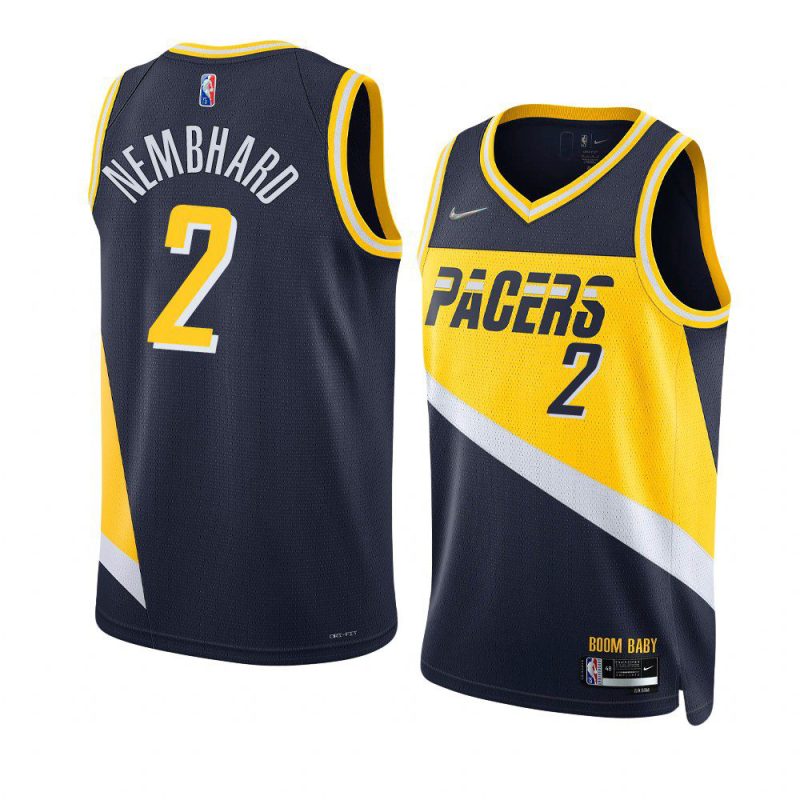 andrew nembhard pacers city edition navy 2022 nba y