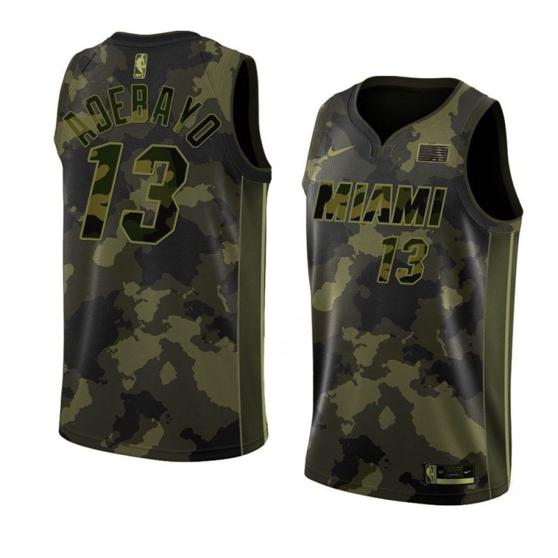 bam adebayo jersey 2023 salute to service camo