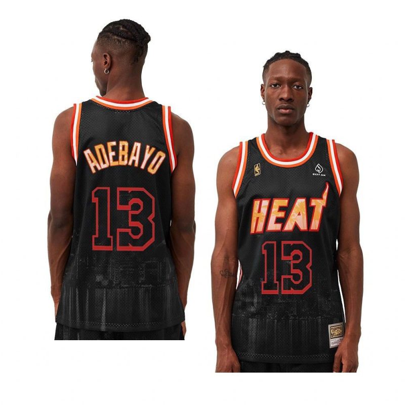 bam adebayo jersey nicky jam x mn black swin